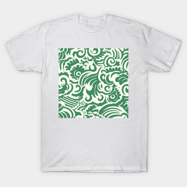 Green Pattern T-Shirt by MRDAN